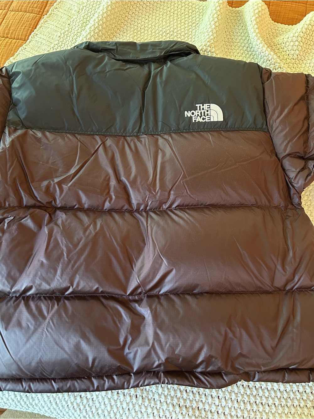 NWT North Face Men’s 96 Retro Nuptse Puffer Jacket XL in Coal Brown & TNF Black - Picture 2 of 7